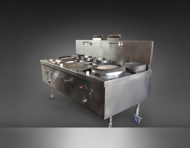 S/S Burner Turbo Wok Bench